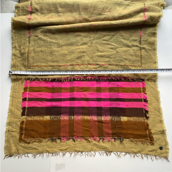 Pink and Brown Striped Scarf - Picture 5 of 6